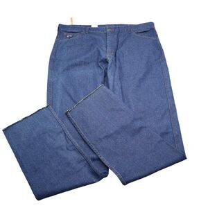 Lapco Jeans Mens 44 x 41 Blue Flame Resistant F Denim Cargo Work Unfinished NWT